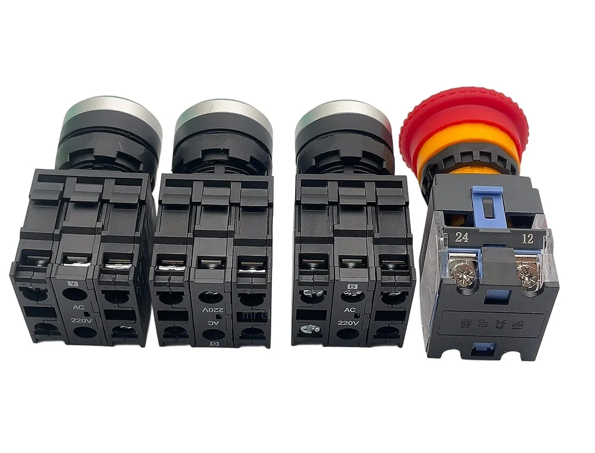 زر التبديل صندوق التحكم 12345 حفرة بدء إيقاف مصعد زر إيقاف الطوارئ مربع مؤشر ضوء صندوق صناعي مقاوم للماء