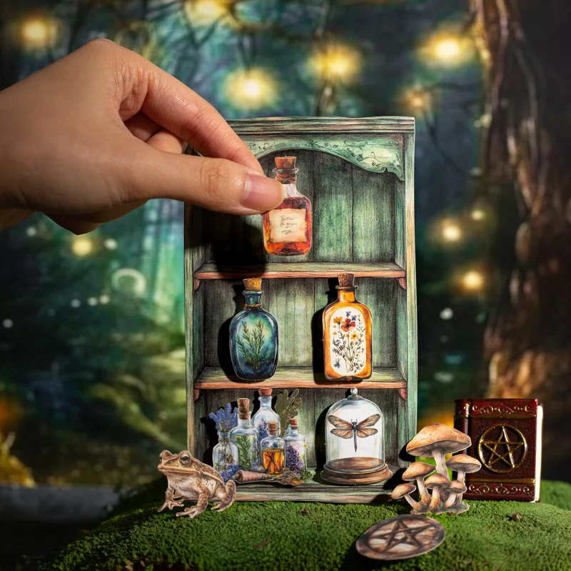 1pack/2pack 25pcs Hard Enchantment themed Cards Per Pack Any DIY Retro Trinkets Enchantment Cabinet Series