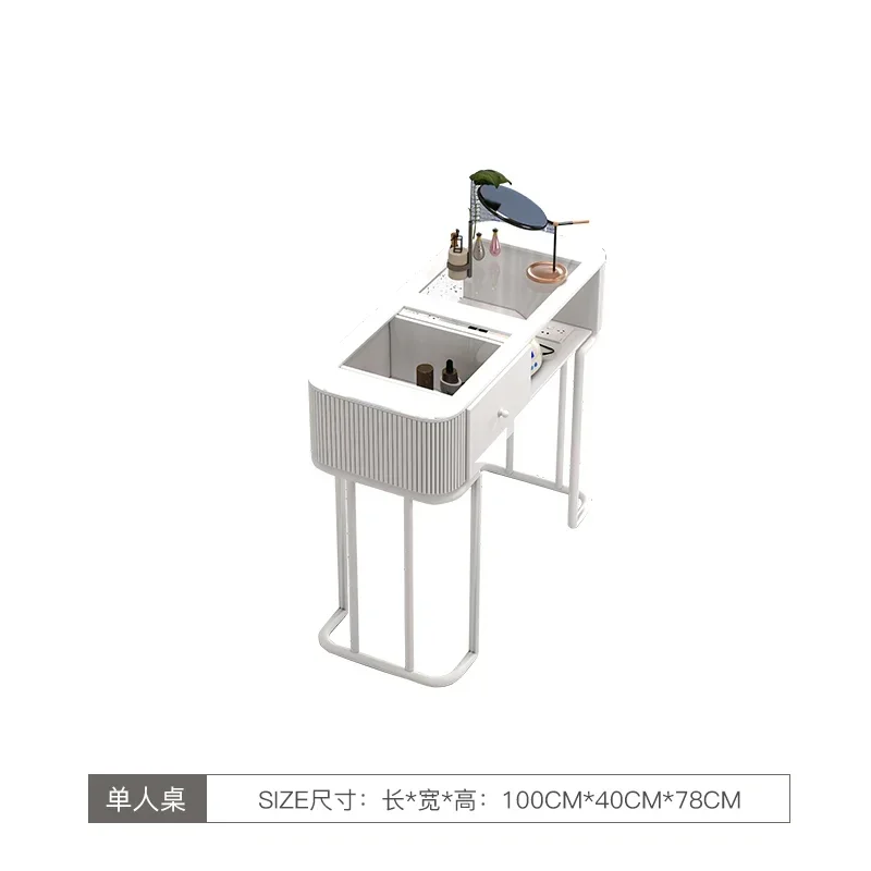 Modern Cream Style Nail Tables Professional Aesthetictable Manicure Table Dressing Mesa Manicura Salon Furniture