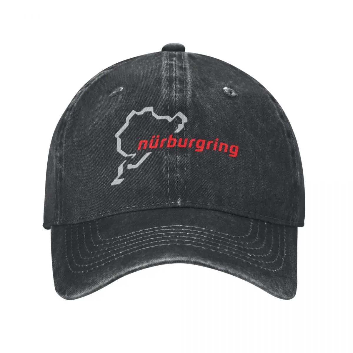 N Rburgring grijs rood mode baseball cap pet baseball cap