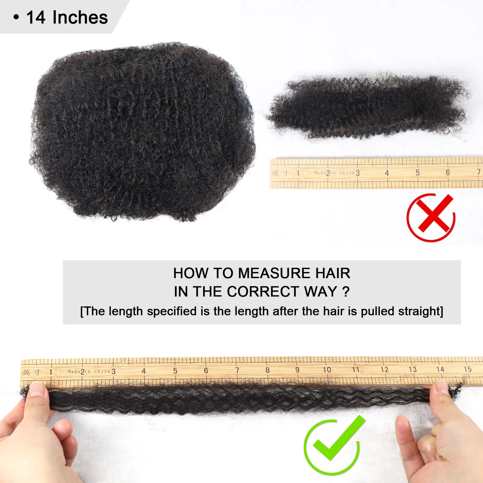 Afro Kinky Bulk Human Hair For Braiding Crochet Braiding Hair Extensions For Braids For Dreadlock Extensions No Weft 50g/Pack