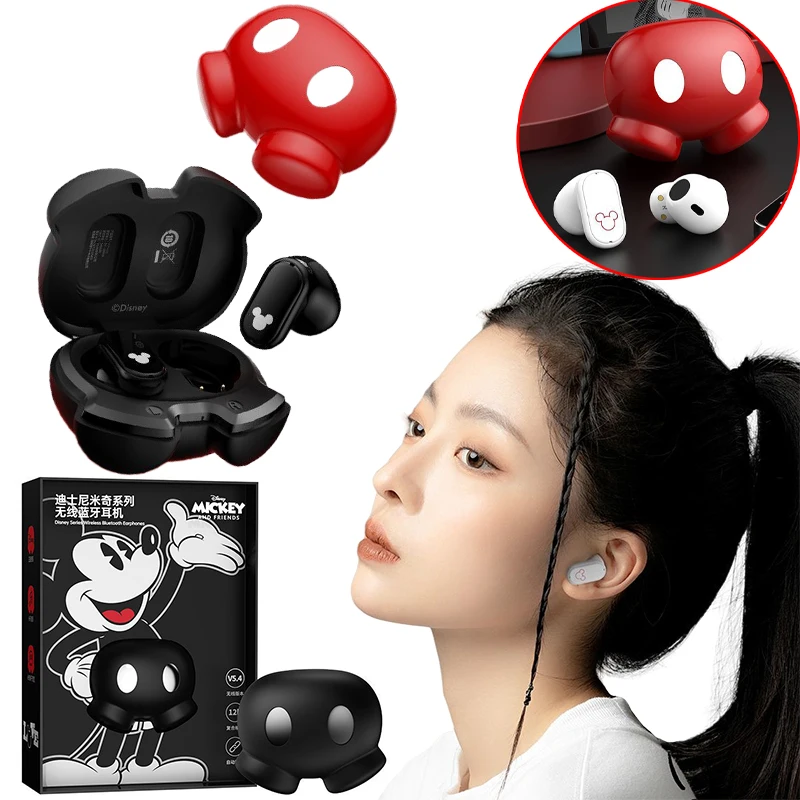 

Беспроводные наушники Disney с Микки и Bluetooth, персонажи аниме, полувкладыши, высокая красота, спортивные Bluetooth-наушники на открытом воздухе, подарки
