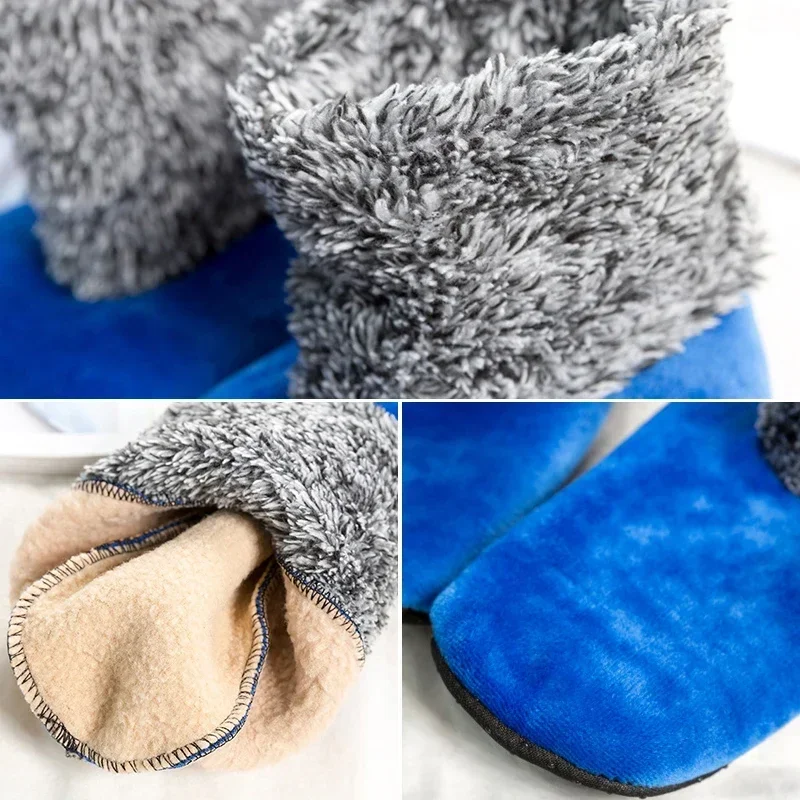 شتاء دافئ عدم الانزلاق جوارب يمكن السير بها على الأرض للنساء سميكة صوف مبطن عالية أنبوب دافئ شبشب داخلي الجوارب ملابس المنزل تدفئة الساق