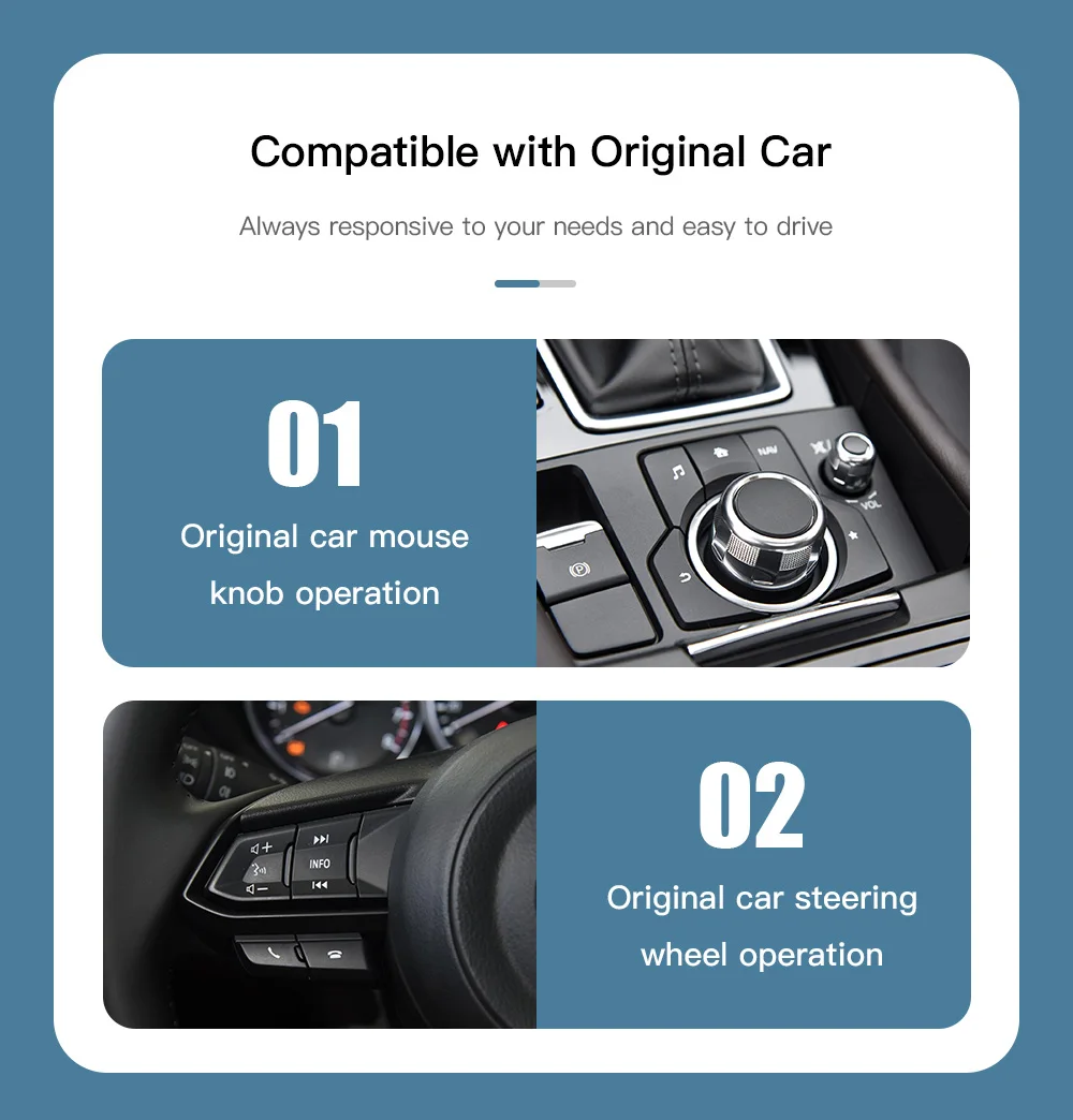 ANYFAR For Mazda Retrofit Kit Wired CarPlay Android Auto USB Adapter Hub OEM For Mazda 2 3 6 CX30 CX5 CX8 CX9 MX5 TK78669U0C image 7