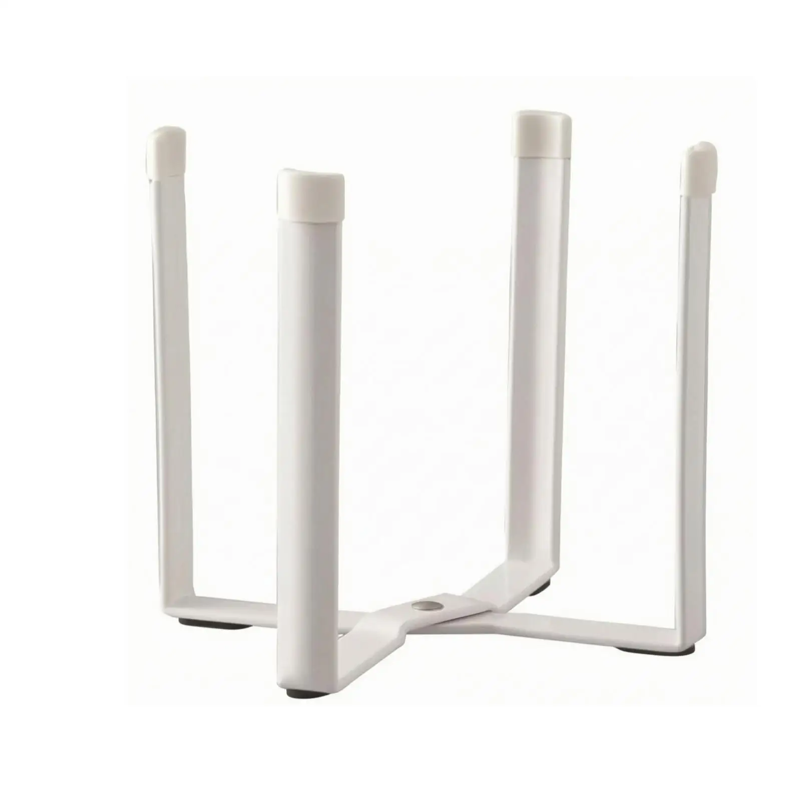 Folding Kitchen Trash Rack Desktop Garbage Bag Holder Rectangular Design Iron Silicone Build for Compact Living Space