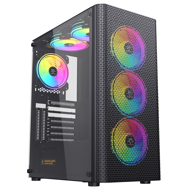 New Product gaming pc case ATX / M-ATX PC computer cases towers Classic black ATX PC gaming computer cases towers