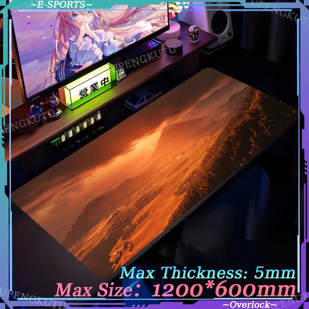 Mouse Pad desktop accessories Oversized Locked edge pads G_ghost_of_Tsushima Gaming Esports mouse pad art