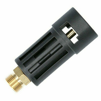 Adapter for Karcher High Pressure Cleaner Reliable Connection and Durability with Thick Plastic and Brass Trim