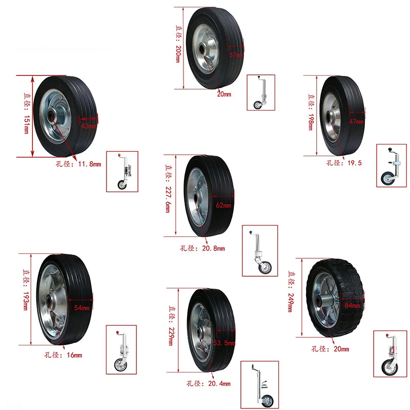 Rodas para reboque jacks 6 