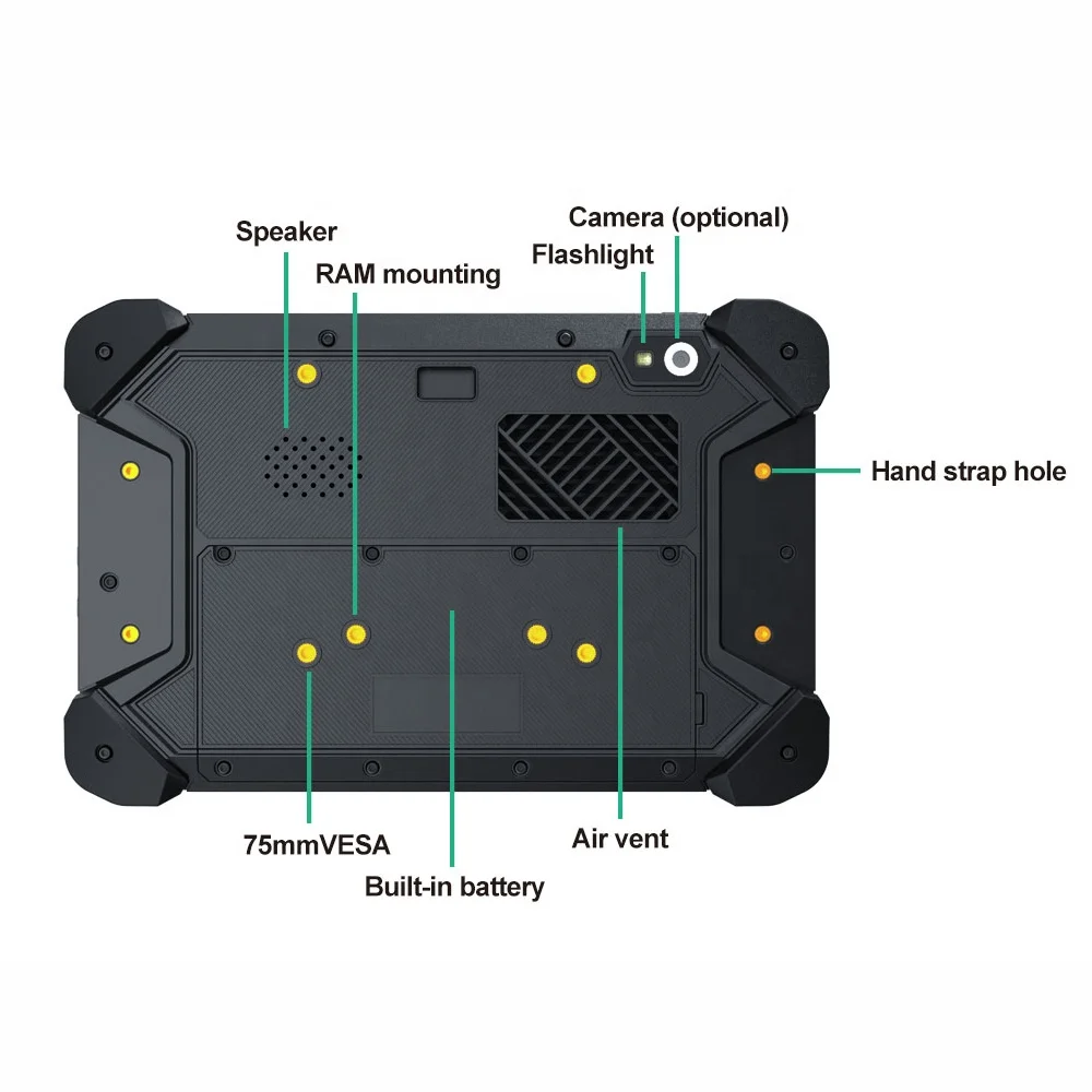 7 inch Handheld Rugged Android 11 os Tablet 4G LTE GPS Terminal with GMS Google Service