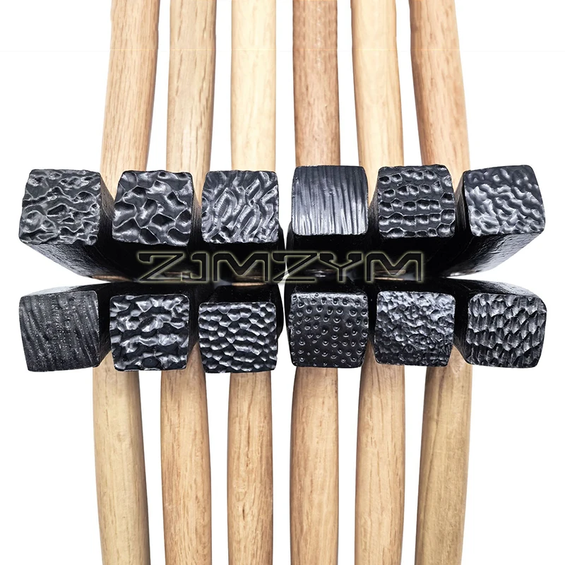 DIY Multi-Pattern Texture Hammer - Square/Pit/Striped/Wave Tool for Gold Silver Ring Bracelet Crafting Tools