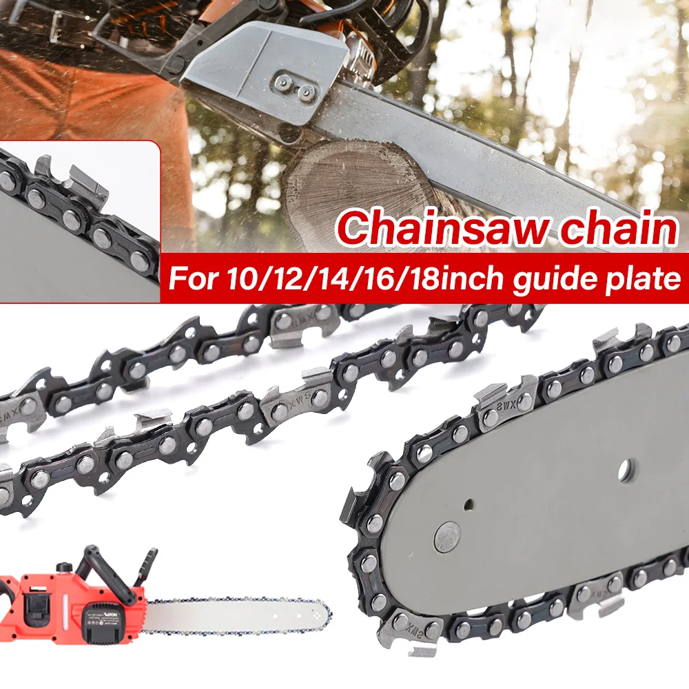 3PCS 10/12/14/16/18inch Chainsaw Chain 3/8