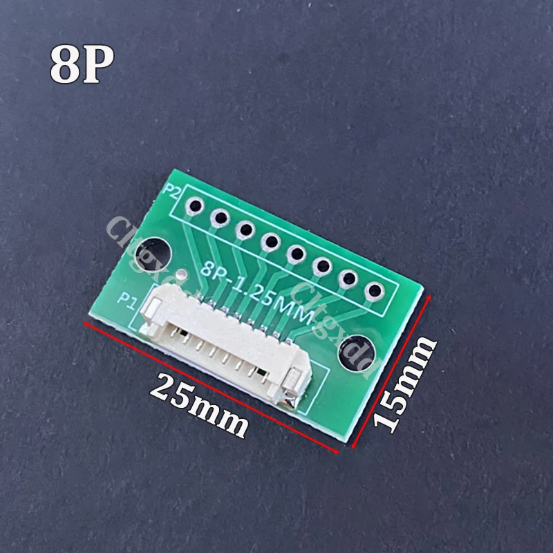 1,25 mm Rastermaß Horizontaler SMD-Anschlussadapter 4P 6P 8P 10P 12P JST-Adapterplatine umgewandelt in 2,54 mm DIP-Stiftleiste PCB-Testplatine – Detail 13