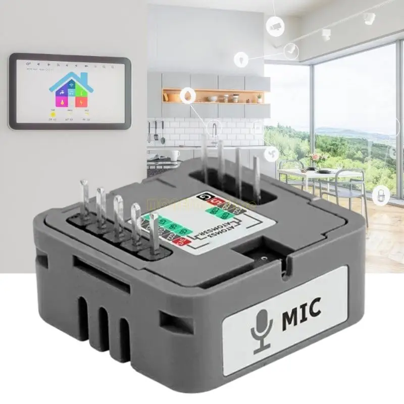 Cơ sở nguyên tử F62C với micrô và cơ sở nhận dạng loa cho hệ thống tương tác nhận dạng giọng nói AI AI