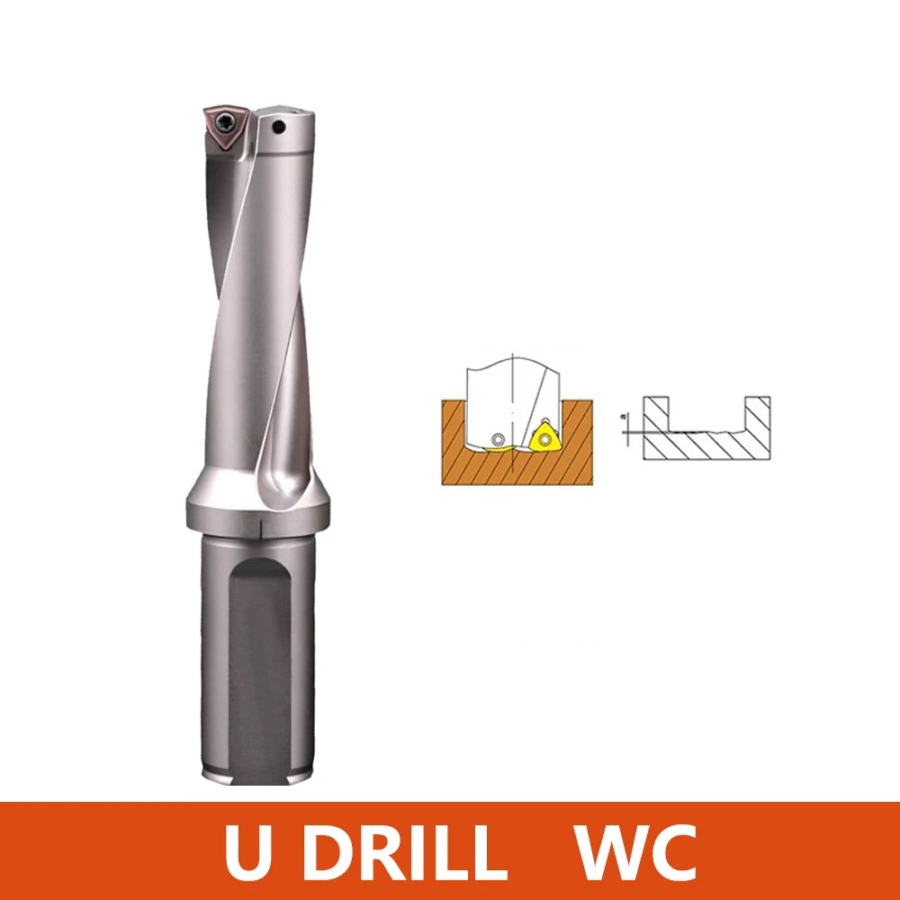 LIHAOPING WC Series U Drill Metal Drill Bits 10mm-40mm Depth 2D 3D 4D D10-D40 Indexable CNC Water Machinery Lathes Insert WCMT