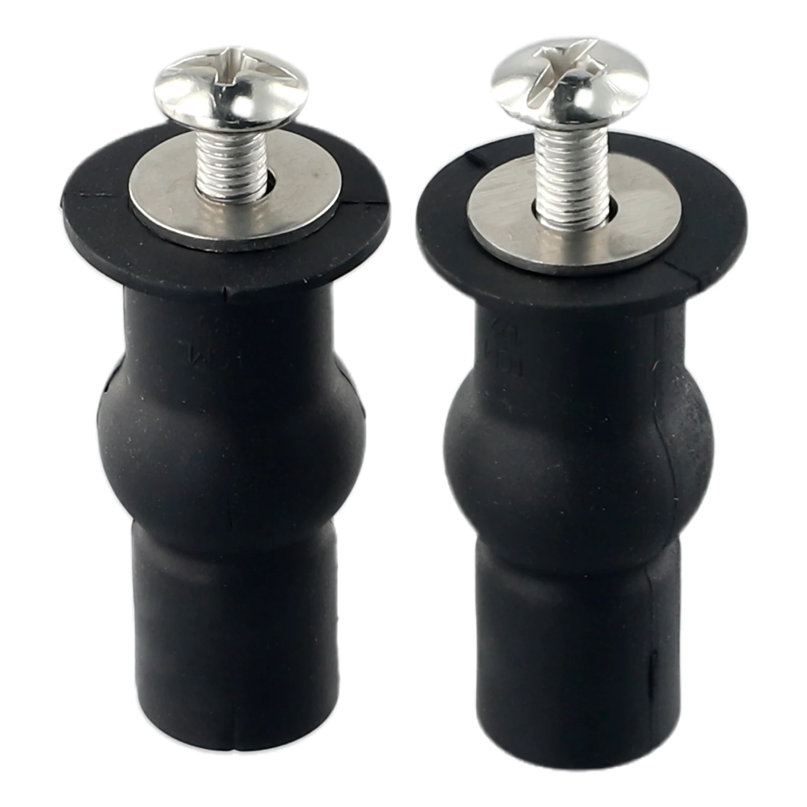 2pcs Expansion Screw Toilet Seat Top Fix Seat Hinge Hole Fixings Nut Screw Rubber Back To-Wall Toilet Cover Accessories