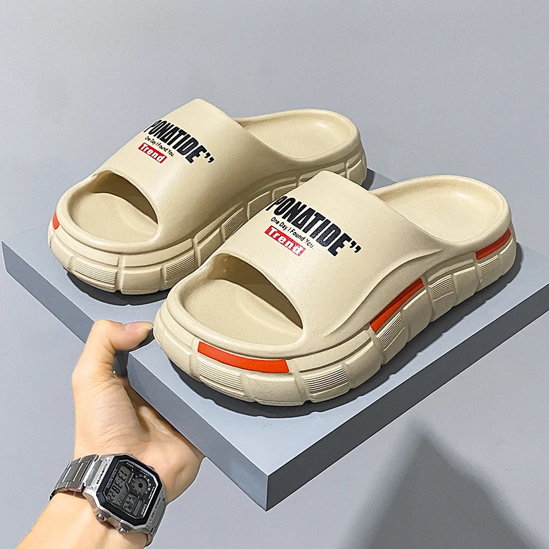 2025 nuevas zapatillas de hombre de marca de moda suela gruesa resistente al desgaste zapatillas deportivas de fondo suave de coco suela de goma zapatos de hombre