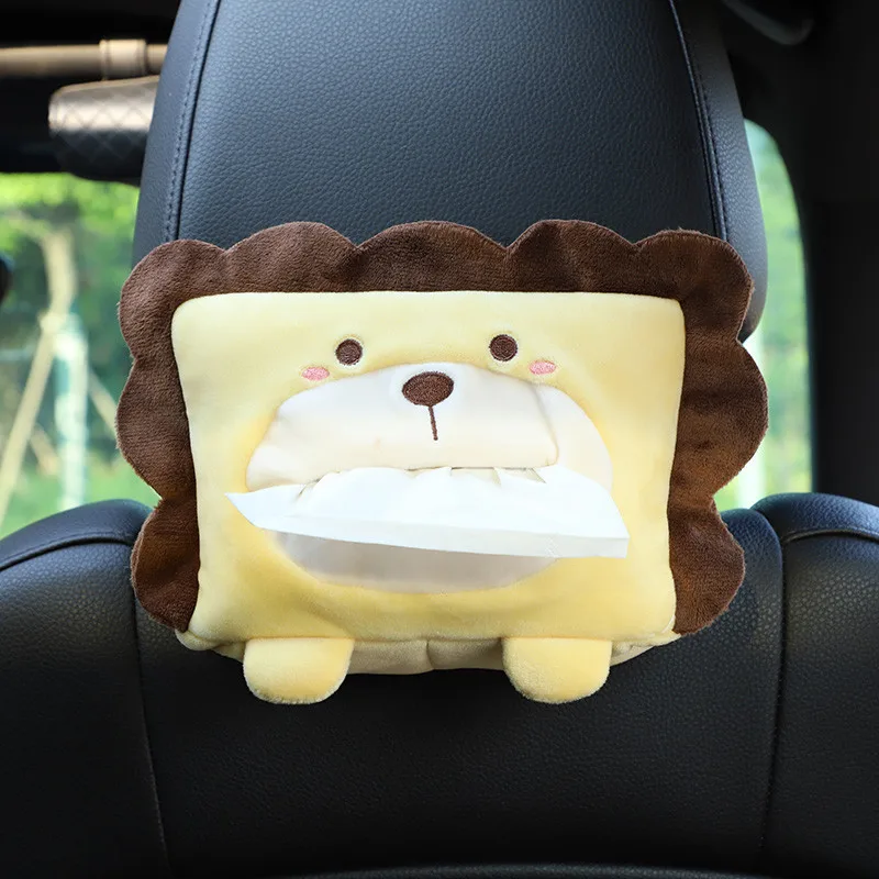 1pc Car Tissue Box Holder, Car Cartoon Tissue Holder, Creative And Cute Car Tissue Case Box