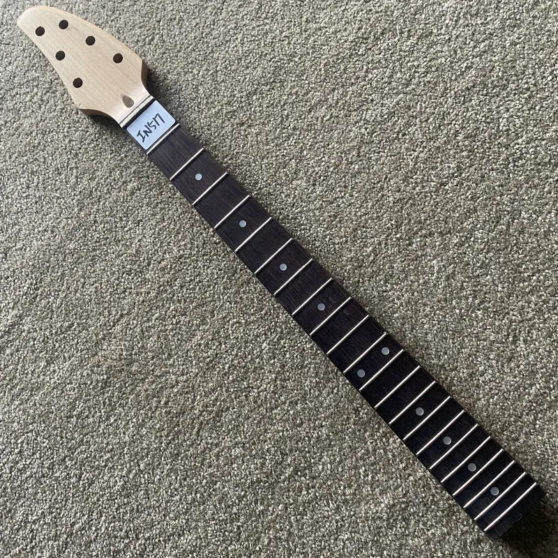 

IN517 Unfinished Genuine Tanglewood 6 String Electric Guitar Neck No Logo On for DIY 22 Frets Maple+Rosewood Replace USE
