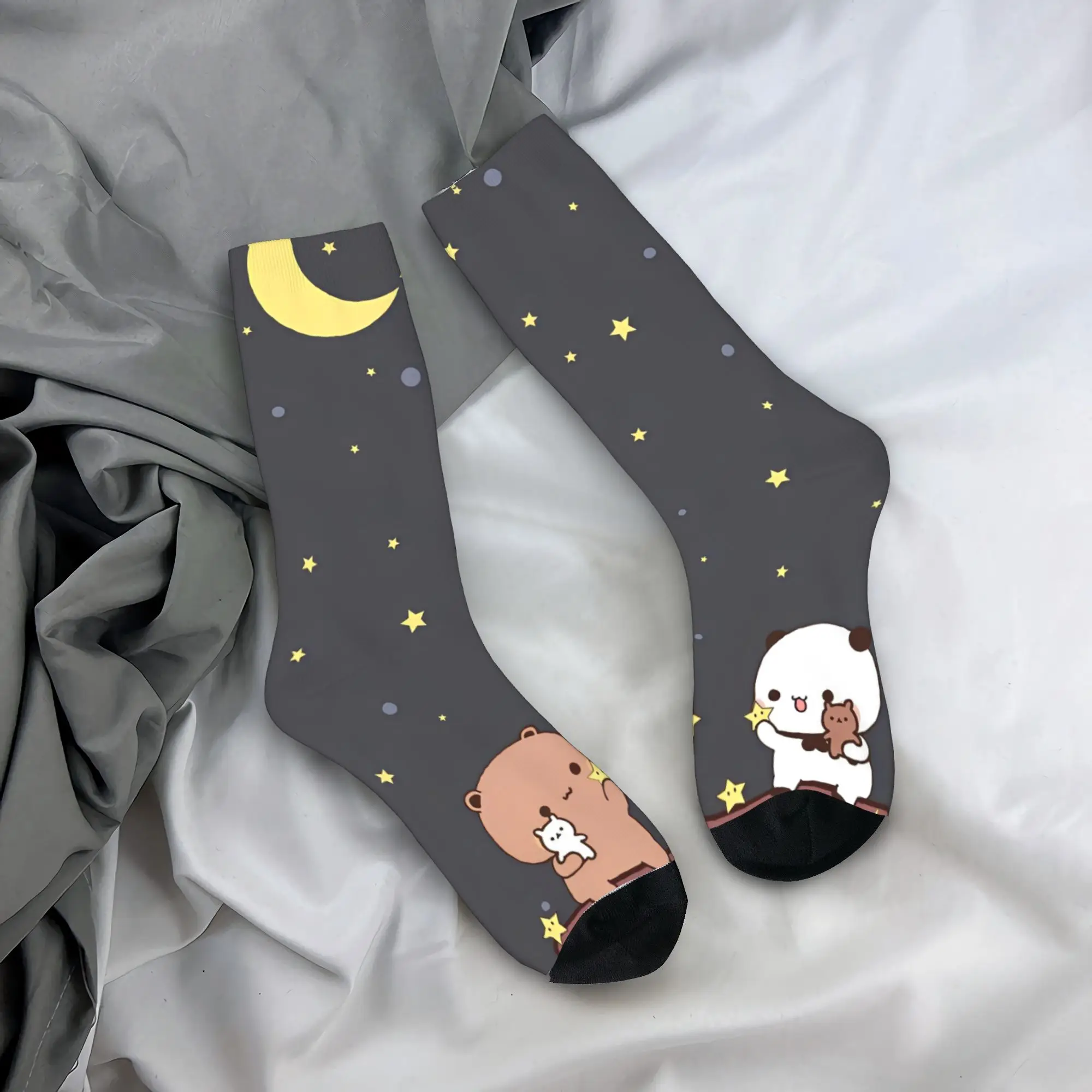 

Bubu and Dudu Series Socks Leisure Stockings Women Men Medium Soft Cycling Socks Autumn Graphic Non-Slip Socks