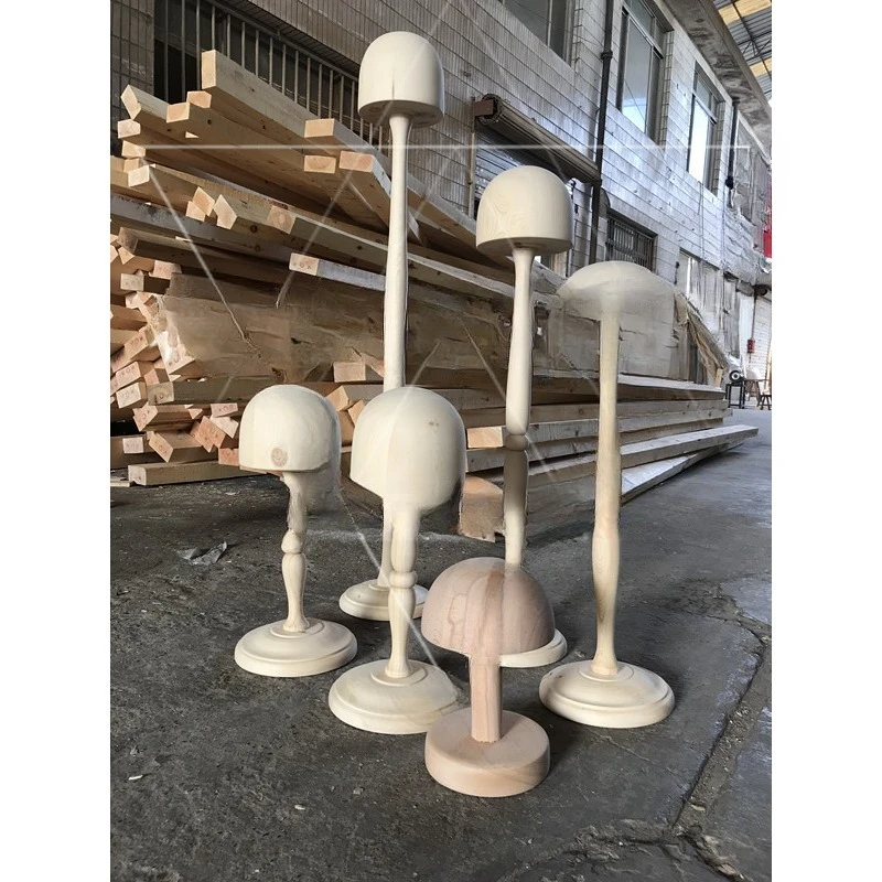 Round Hat Last Handmade Hat Making Mould (Cork) Round Solid Wood Hat Mould Holder