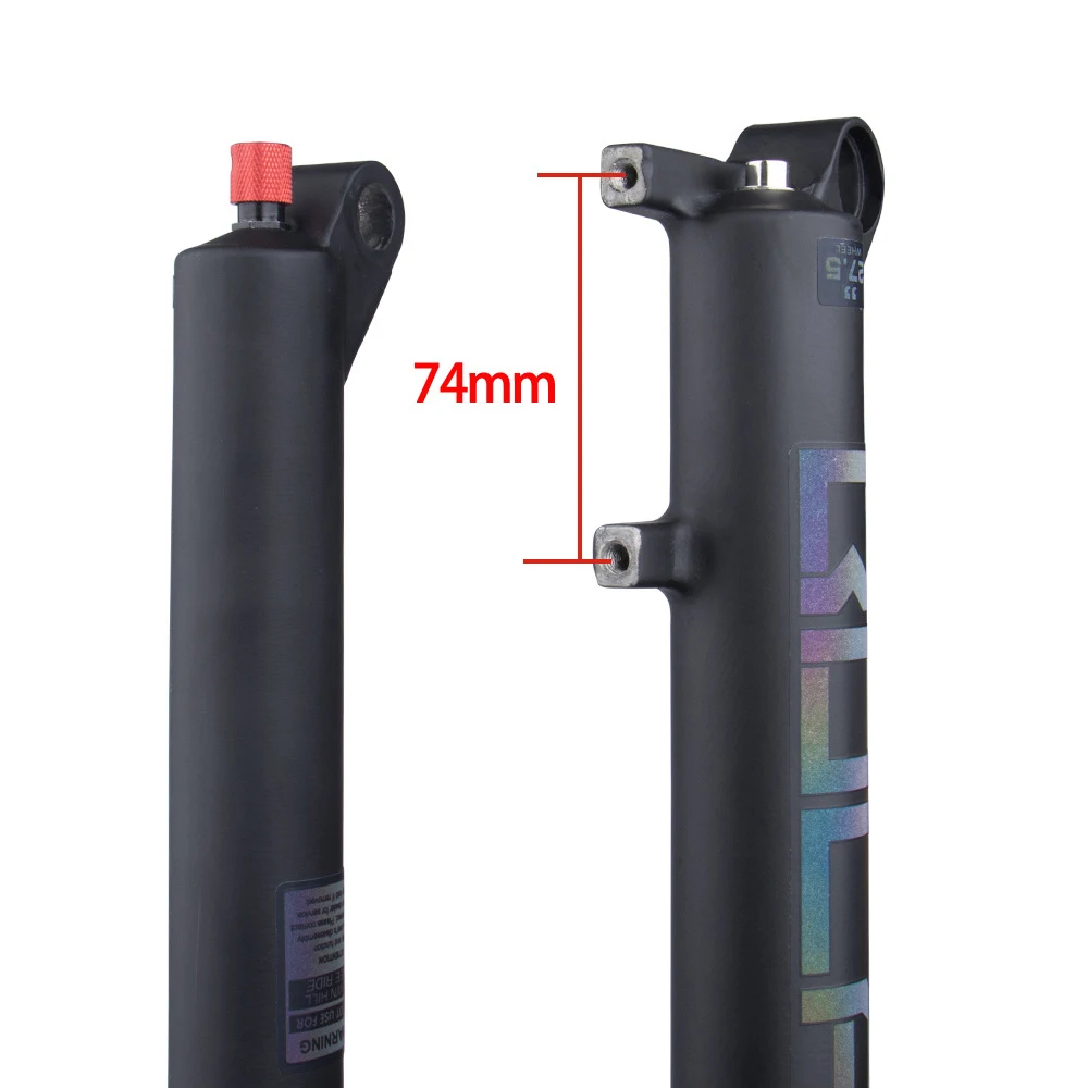 BOLANY MTB Fork Thru Axle with Rebound Adjustment Boost Front Suspension 15*100/110MM 27.5/ 29inch Tapered Steerer Mountain Bike