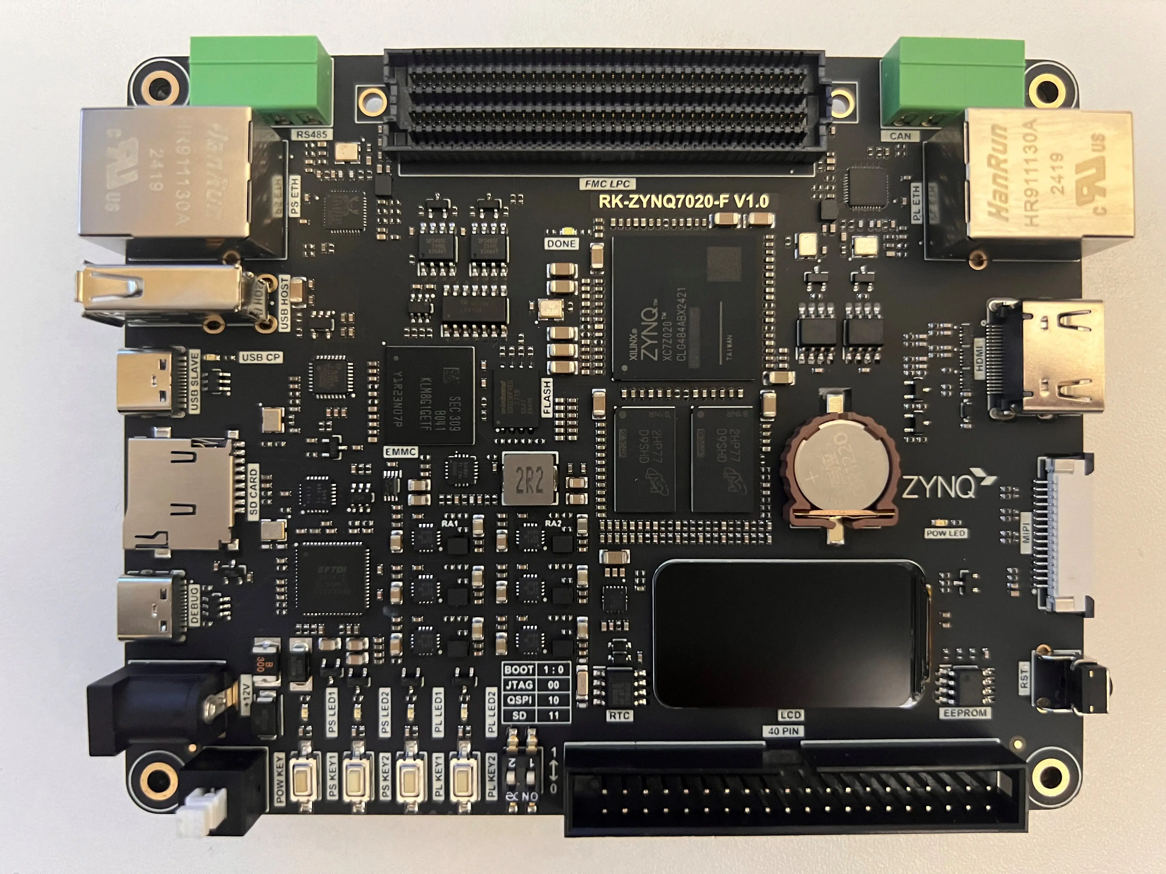 ZYNQ7020 Development Board RK-ZYNQ7020-F XILINX FPGA FMC Supports AD9361 Daughter Board