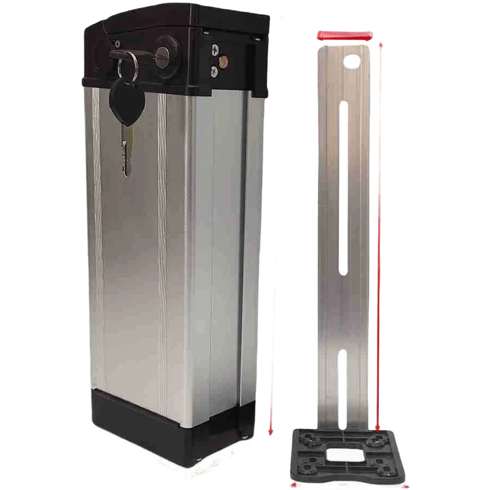 

Battery Box for Electric Bike Aluminum Alloy Case 89x137 5x370mm Lightweight Design with Aluminum Slider and Connector