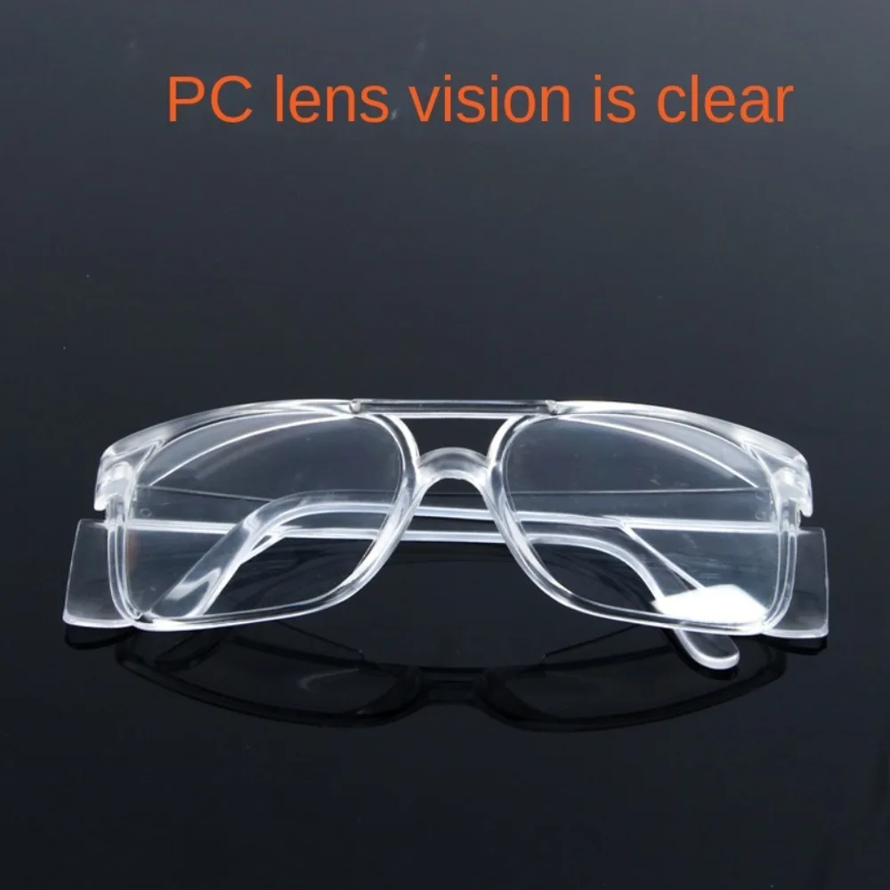 Transparent Safety Goggles Simplicity PC Material Plain Glass Spectacles Eye Protective