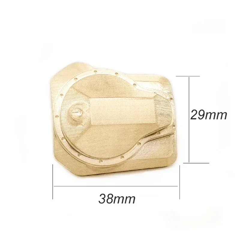 

2pcs TRX4 Brass Diff Cover Case Front & Rear 8241 8242 for Trxs TRX-4 1/10 RC Crawler Car
