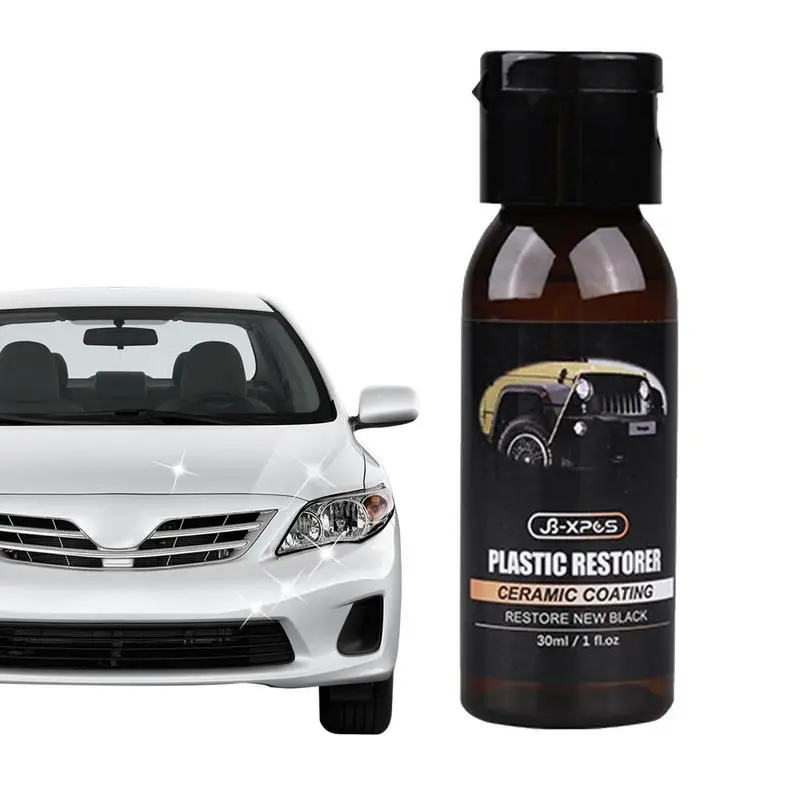 

30ml Car Plastic Restorer Back To Black Gloss Auto Plastic Renovation Agent Restoring Liquid Plastic Revitalizing Coating Agent