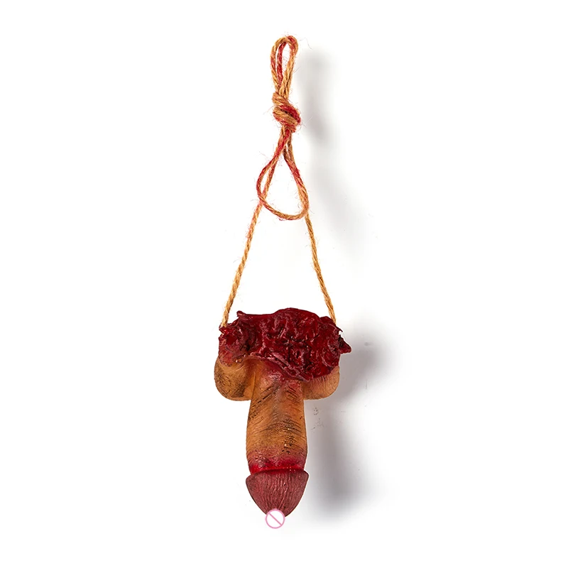 Severed Bloody Fake Scary Penis Cock Dick Halloween Scary Bloody Broken Body Parts Party Ornament Horror Props Organ Decor