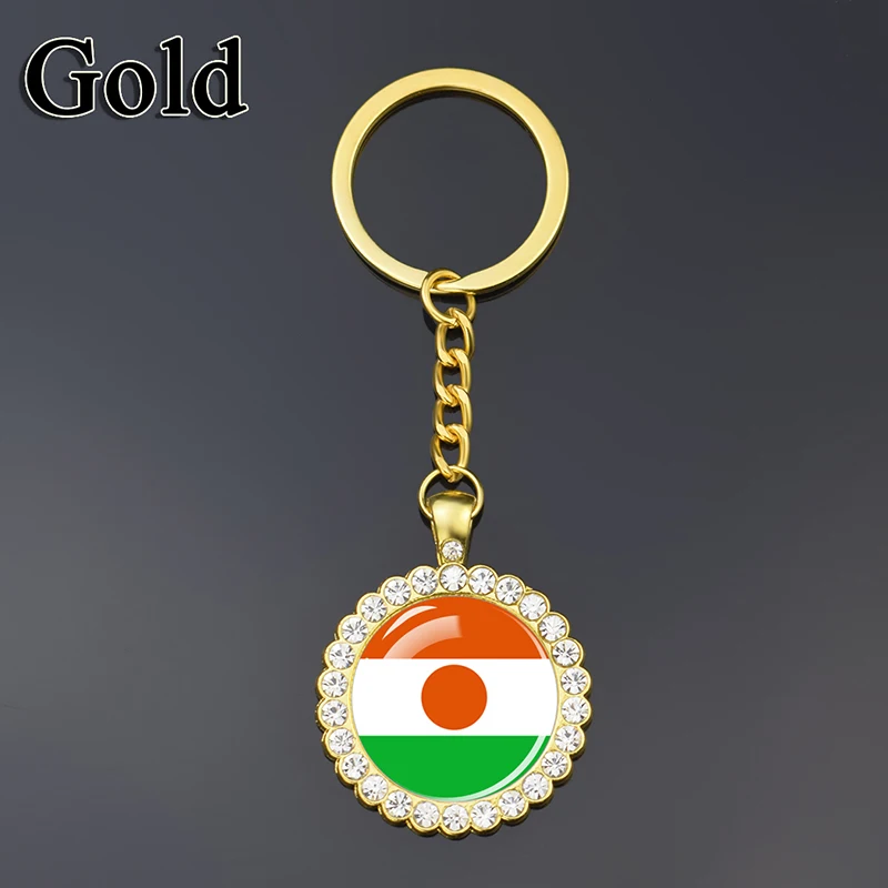 بلد العلم سلاسل المفاتيح الزجاج قبة حجر الراين قلادة سلاسل المفاتيح أعلام كيرينغ الأرجنتين سوريا السودان لبنان ألمانيا روسيا كوبا #5