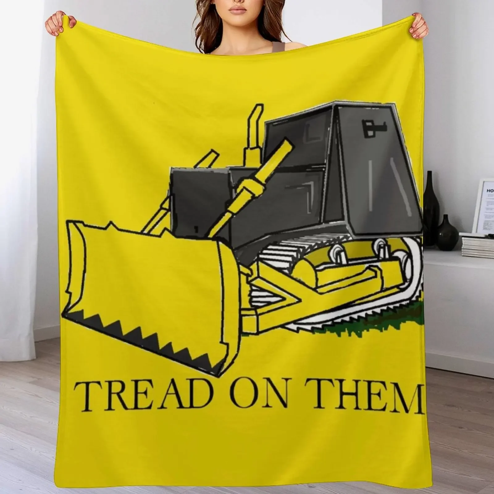 

Marvin Heemeyer: Tread on them, Killdozer Throw Blanket Year Round Soft Comfortable Blanket for Home