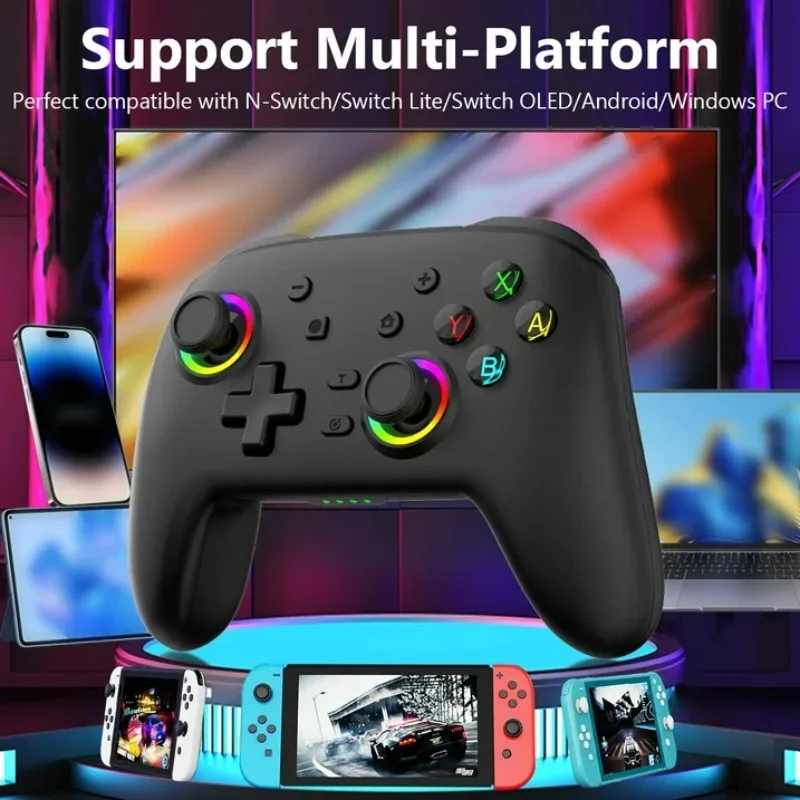 Wireless Gamepad for Pro Switch Elite BT Controller for Switch OLED/Lite Joystick for PC/Steam Deck with 6 Axis