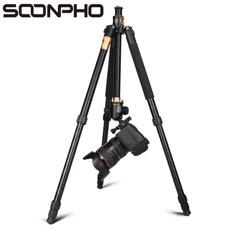 Q999H Camera Tripod 61 Inch Portable High Quality Multifunction Aluminium Tripod for Canon Nikon Sony SLR DSLR Camera Mount