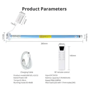 Zemismart Zigbee Rolly Shadow Bloods Motor zu 17 25 28mm Smart Tube Elektrisch Vorhang Motor arbeitet mit Tuya Alexa Google Home zusammen 8 Hauptverkauf Moto de Shutga - №1