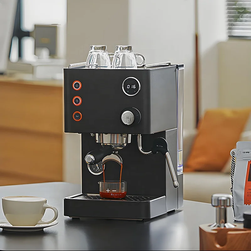 

Профессиональная электрическая кофемолка для эспрессо с функцией ночного освещения, визуальным манометром и PID-регулятором температуры