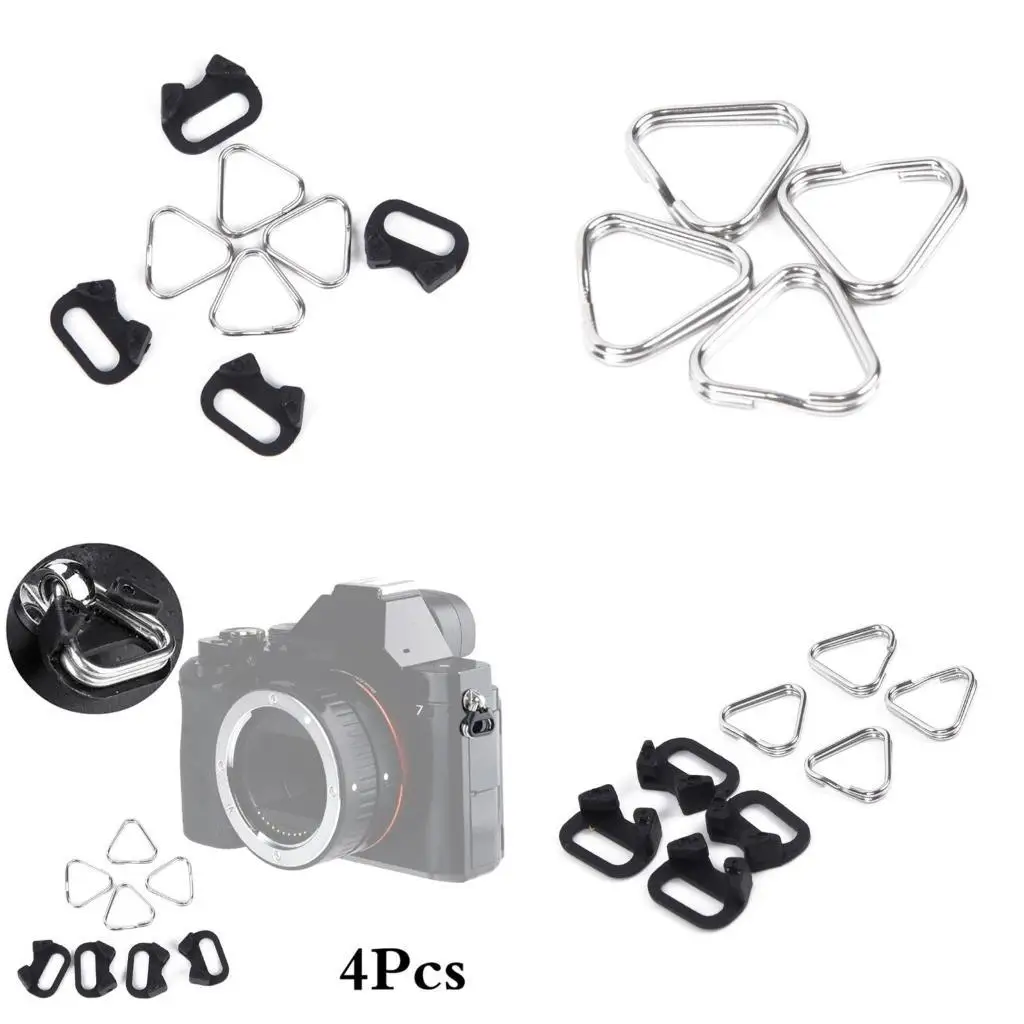 4개 세트 벨트 훅 카메라 숄더 스트랩 삼각형 분리형 버클 디지털 카메라 버클 액세서리 교체용