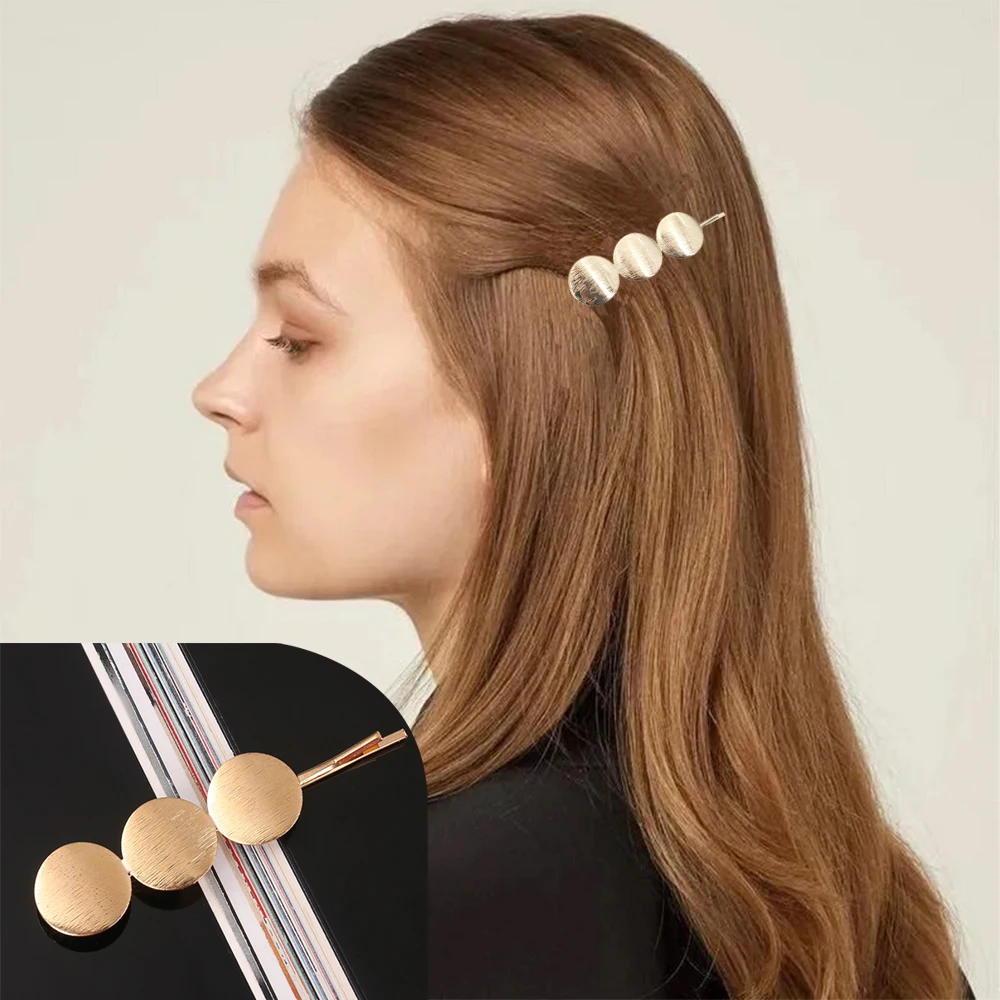 Gold Plated Metal Coin Barrette for Women Headwear Arabic Wedding Hair Jewelry Bridal Hair Accessories Leaf Side Clips Wholesale