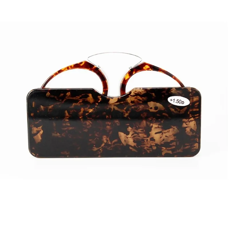 جديد TR90 كليب الأنف جسر نظارات قراءة صغيرة + 1.0 إلى + 3.5 المحمولة طويل النظر نظارات مع حافظة النساء الرجال