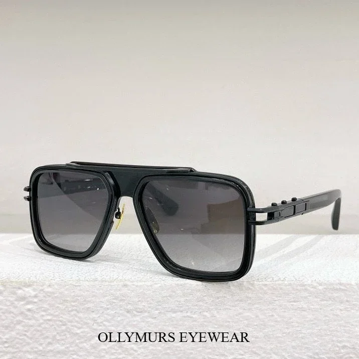 

New High-end Square Large-frame Original DTS403 Fashion Cross Sunglasses Personalized Retro Light Luxury UV-proof Sunglasses