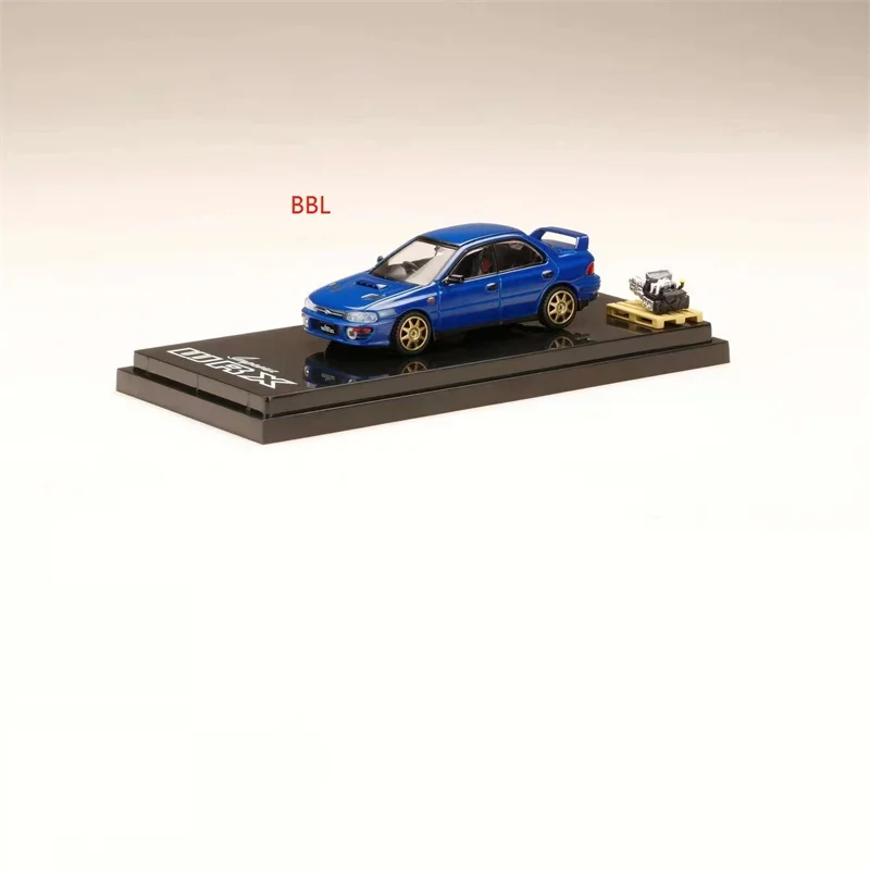 Hobby Japão 1:64 Im-preza GC8 WR-X Versão Modificada Motor Contido (HJ642013) Simulação de Liga Modelo Carro