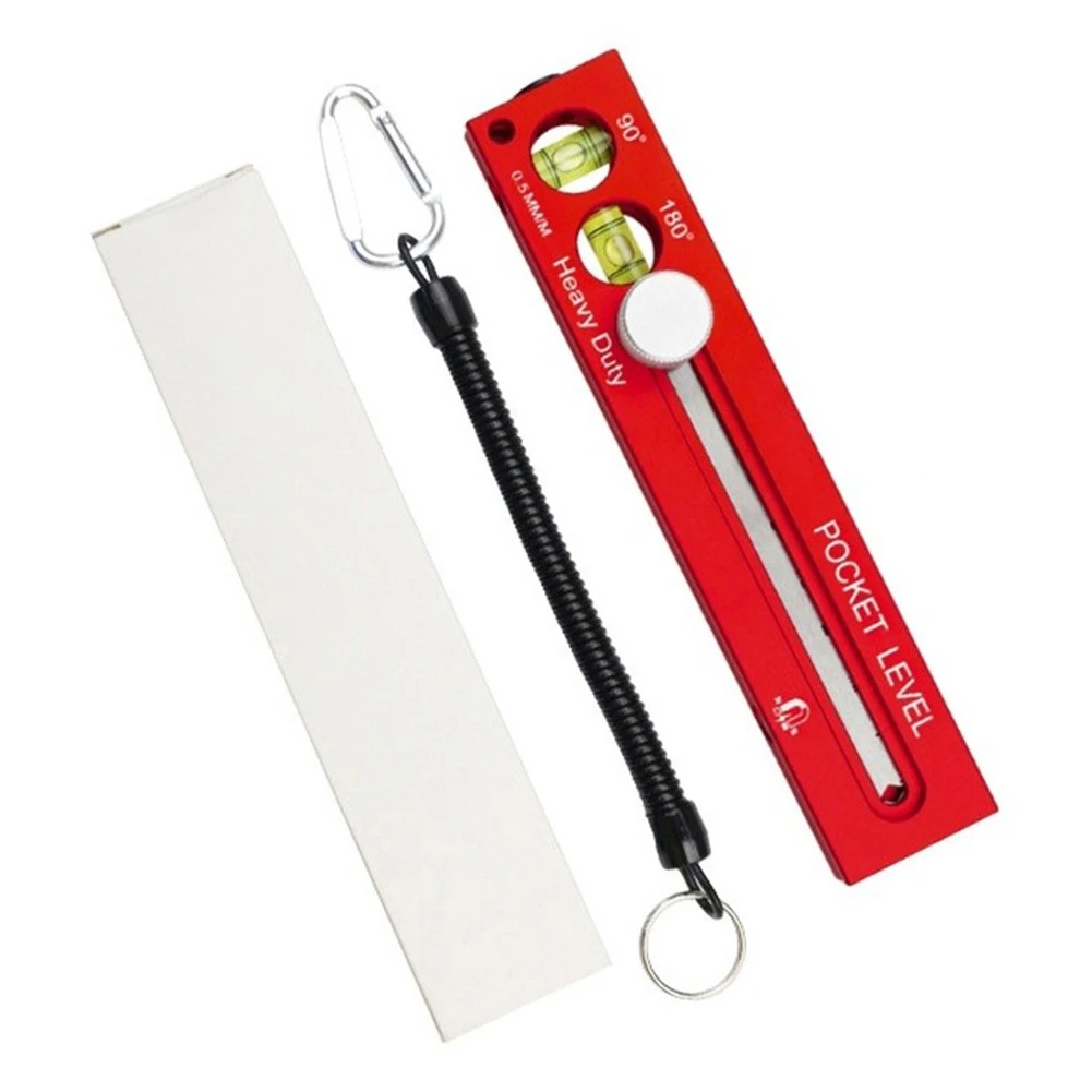 Aluminum Alloy Level Ruler with Stainless Steel Ruler Blade Depth Gauge Sliding Marking Rule and Level for Professionals