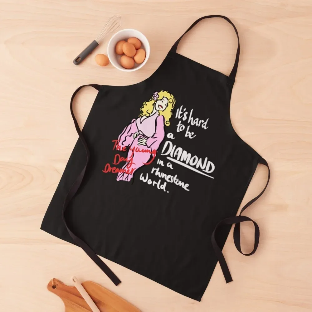 

Dolly Parton Pink Quotes - New des C Apron Cooking Clothes Camping Apron