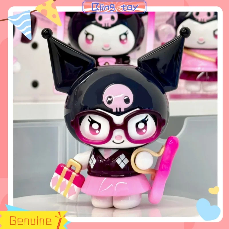 

New Spot Genuine Kuromi Sparkling Idol Series Blind Box Cute Kuromi Peripheral Collection Pvc Figurines Toys Ornaments Gifts