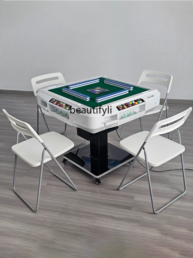 Intelligent Scoring Mahjong Machine Automatic Household Multi-Function Folding Mahjong Table New Machine Linen