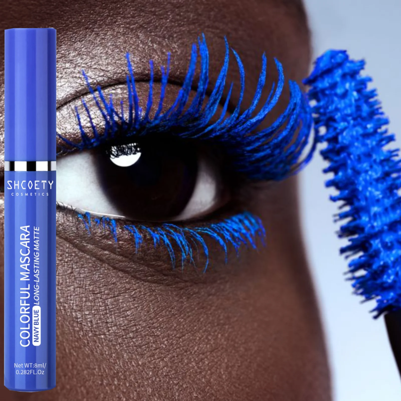 1PC Natural Curly Mascara-Color, Long-lasting, Smudge-proof, Eyelashes Curled and Thick, Suitable for Festivals and Stage Makeup