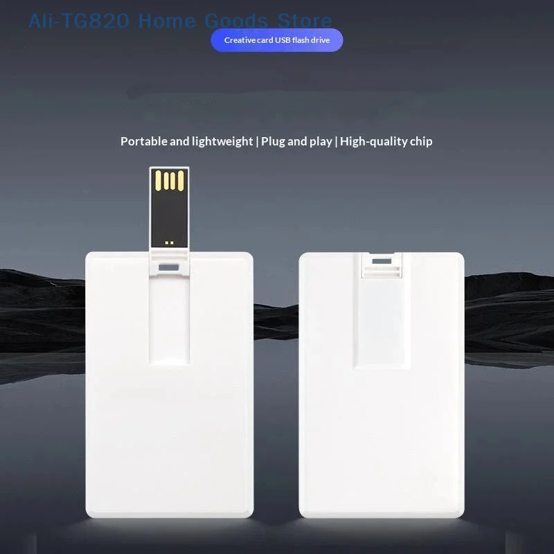 [TG820]1Pc Business Credit Card Blank Design Usb Flash Drive Pen Memory Stick Disk USB 2.0 512MB 1GB 2GB 4GB 8GB 16GB