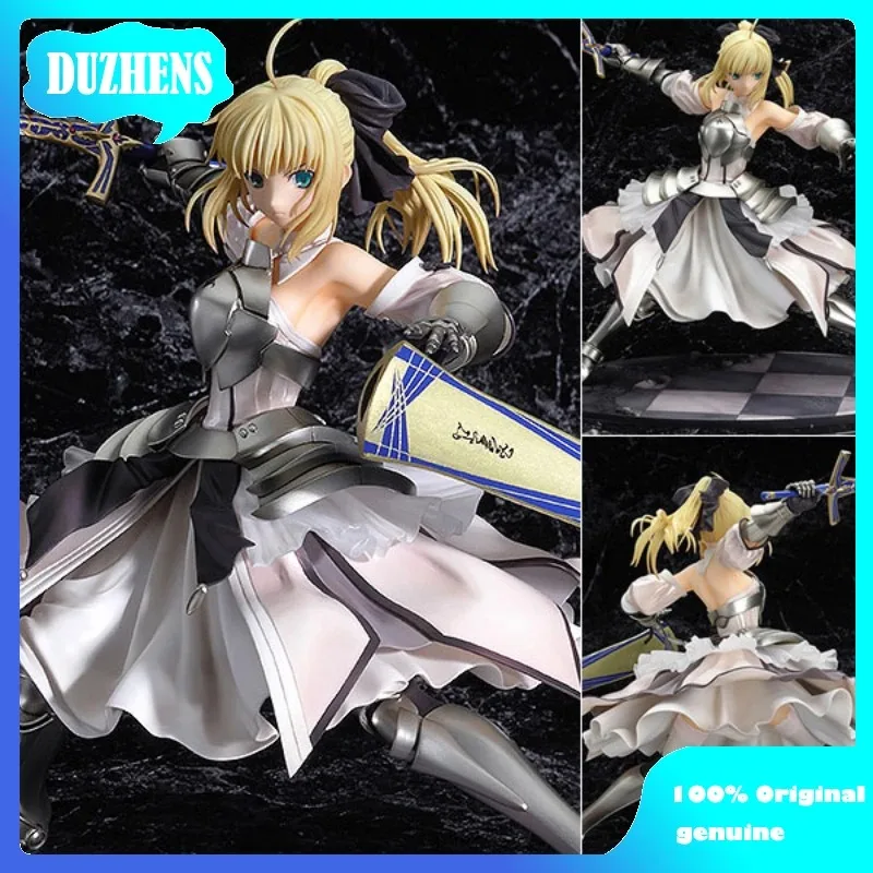 

100% оригинал: аниме Fate Saber Lily Altria Pendragon 23 см, ПВХ фигурка, аниме-фигурка, модель игрушки, коллекция фигурок, кукла в подарок